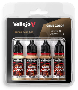 Vallejo 72380 Game Color Zestaw 4 farb - Tanned Skin