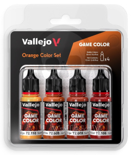 Vallejo 72381 Game Color Zestaw 4 farb - Orange Color