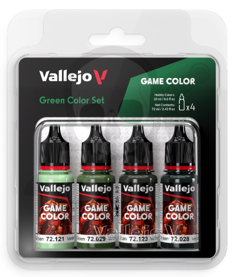 Vallejo 72384 Game Color Zestaw 4 farb - Green Color