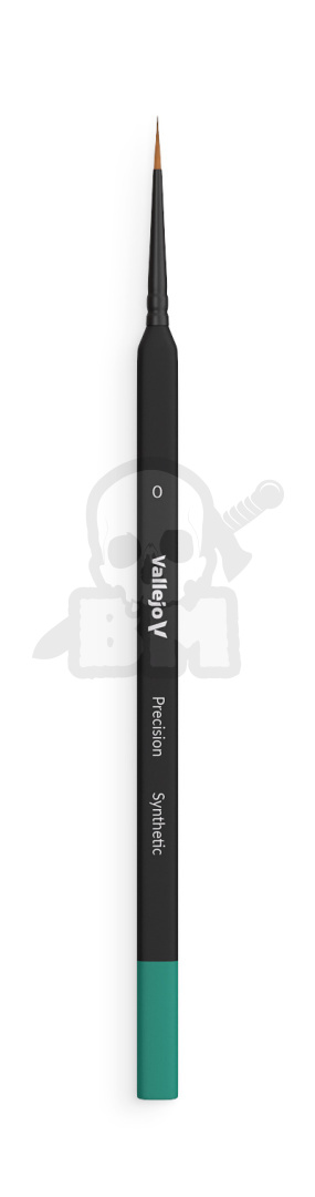 Vallejo B03000 Precision - Round Synthetic Brush, Triangular Handle No. 0