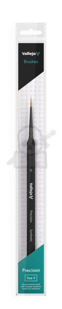 Vallejo B03000 Pędzel - Precision - Round Synthetic Brush, Triangular Handle No. 0