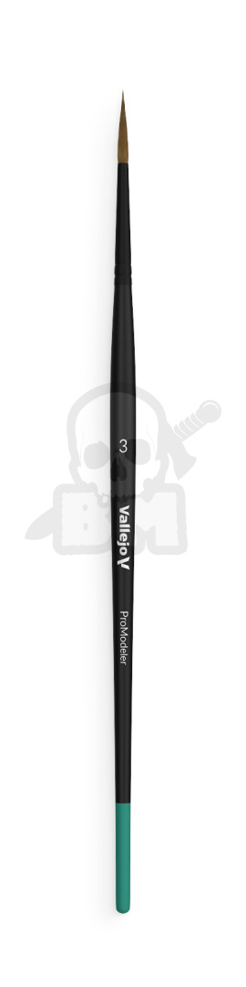 Vallejo B01003 Pędzel - Pro Modeler - Natural Hair Round No. 3