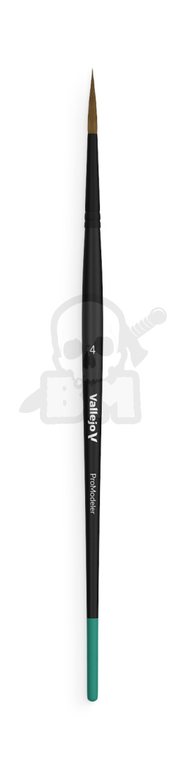 Vallejo B01004 Pędzel - Pro Modeler - Natural Hair Round No. 4