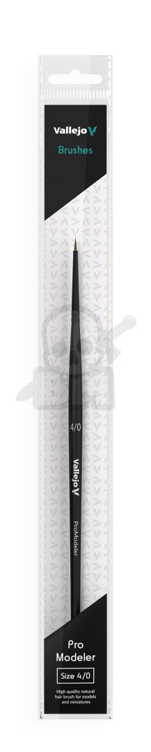 Vallejo B01040 Pędzel - Pro Modeler - Natural Hair Round No. 4/0