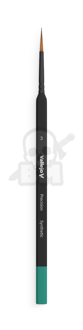 Vallejo B03003 Pędzel - Precision - Round Synthetic Brush, Triangular Handle No. 3