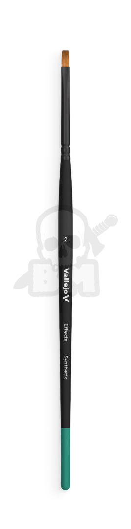Vallejo B04002 Pędzel - Effects - Flat Rectangular Synthetic No. 2