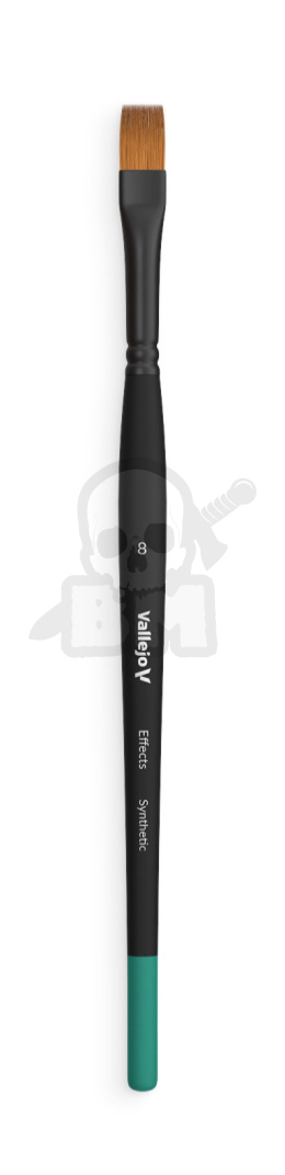 Vallejo B04008 Pędzel - Effects - Flat Rectangular Synthetic No. 8