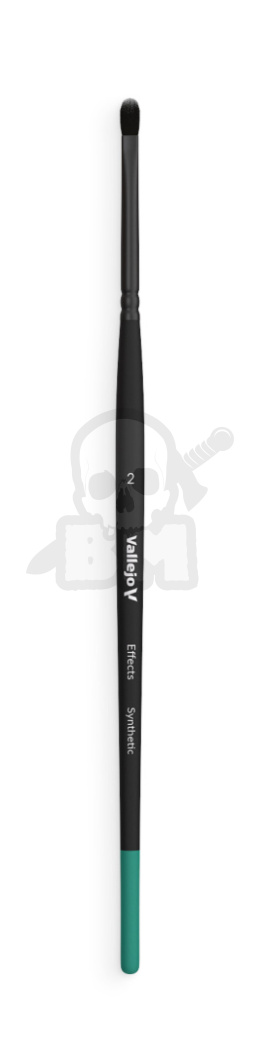 Vallejo B06002 Pędzel - Filbert Shader Flat Synthetic No. 2