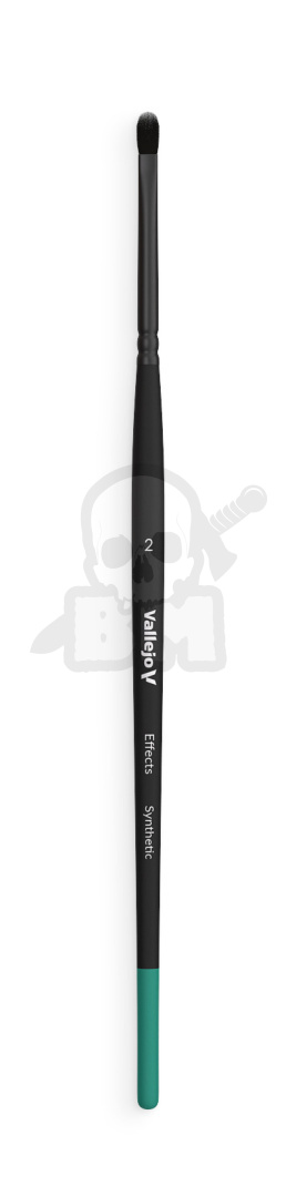 Vallejo B06002 Pędzel - Filbert Shader Flat Synthetic No. 2