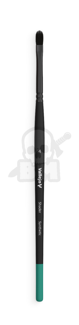 Vallejo B06004 Pędzel - Filbert Shader Flat Synthetic No. 4