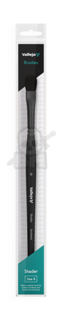 Vallejo B06008 Pędzel - Filbert Shader Flat Synthetic No. 8