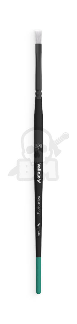 Vallejo B09001 Pędzel - Weathering Flat Synthetic - Small