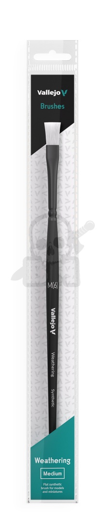 Vallejo B09002 Pędzel - Weathering Flat Synthetic - Medium