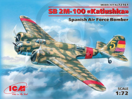 SB 2M-100 Katiushka Spanish Air Force Bomber 1:72