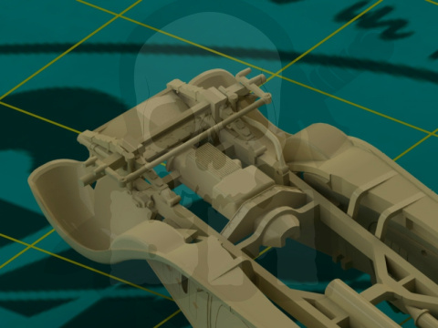 Mercedes G4 (1935 production) WWII German Staff Car, snap fit/no glue 1:72