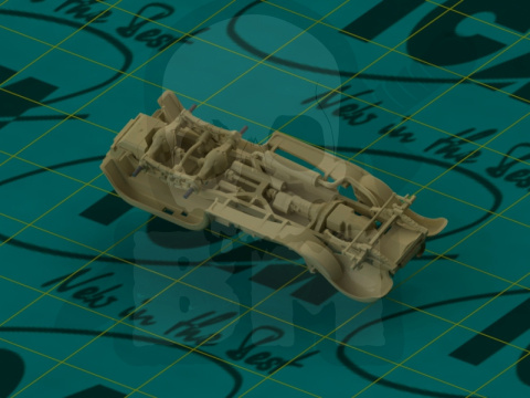 Mercedes G4 (1935 production) WWII German Staff Car, snap fit/no glue 1:72