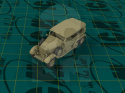 Mercedes G4 (1935 production) Soft Top WWII German Staff Car, snap fit/no glue 1:72