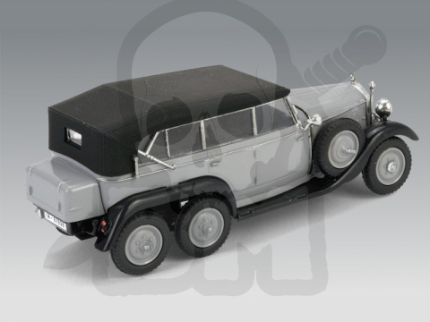 Mercedes G4 (1935 production) Soft Top WWII German Staff Car, snap fit/no glue 1:72