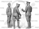 WWII German Staff Personnel - 3 szt. 1:24