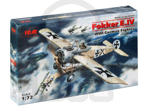 Fokker E.IV WWI German Fighter 1:72