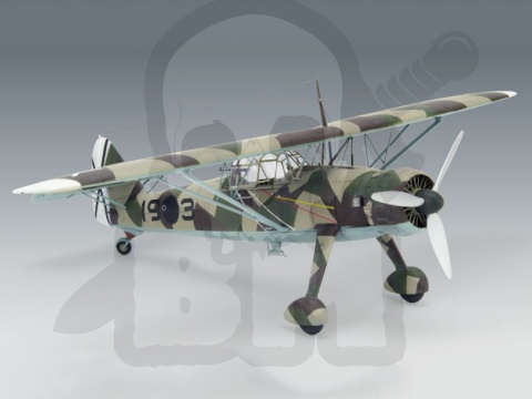 Hs 126A-1 with bomb rack Condor Legion Reconnaissance Plane 1:48