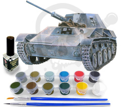 Mistercraft Starter Set E-03 PzKpfW T-60 743 1:35 + farbki 2 pędzelki klej