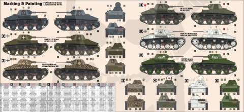 Mistercraft Starter Set E-03 PzKpfW T-60 743 1:35 + farbki 2 pędzelki klej