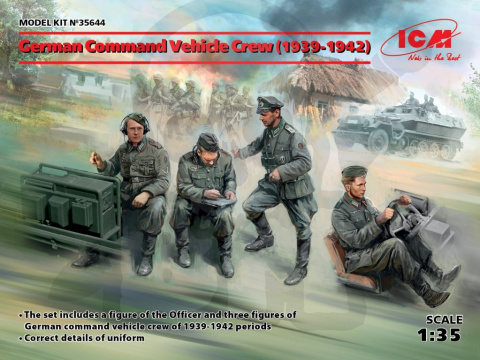 German Command Vehicle Crew (1939-1942) 4 figures 1:35