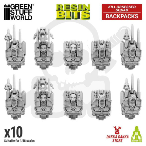 3D Printed DakkaDakka - Kill Obsessed Squad - Khorne Backpacks