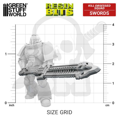 3D Printed DakkaDakka - Kill Obsessed Squad - Khorne Swords