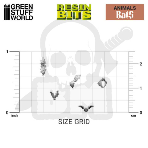 3D Printed Bats - nietoperze 24 szt.