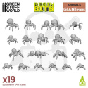 3D Printed Big Spiders - pająki 19 szt.