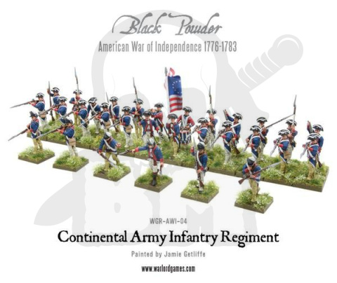 American War of Independence Continental Army Infantry Frame 6szt.