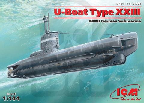 German Submarine U-Boat Type XXIII 1:144