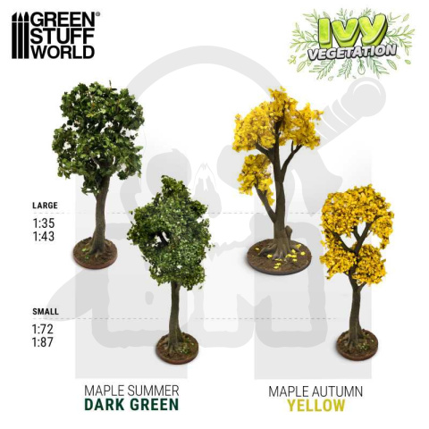 Ivy Foliage - Dark Green Maple - Small 1:72 - 1:87 140x70mm