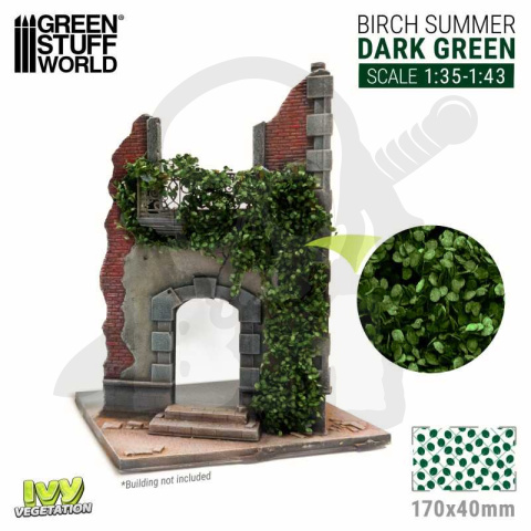 Ivy Foliage - Dark Green Birch - Large 1:35 - 1:43 140x70mm