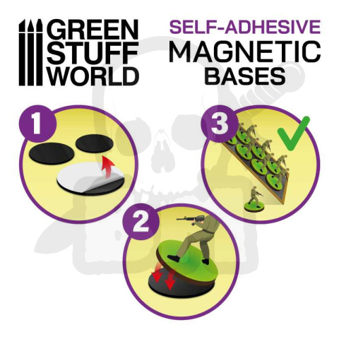 Naklejki magnetyczne pod podstawki okrągłe 60mm