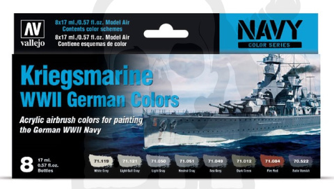 Vallejo 71615 Zestaw Model Air 8 farb - Navy Kriegsmarine
