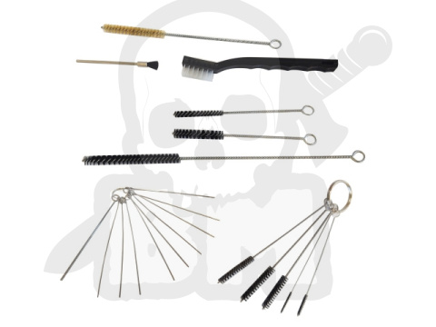 Zestaw szczoteczek do czyszczenia aerografów pistoletów lakierniczych