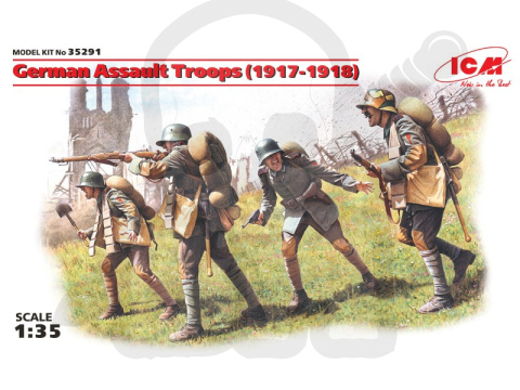 German Assault Troops (1917-1918) 4 figures 1:35
