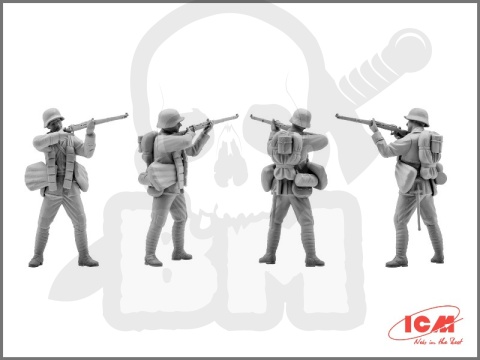 German Assault Troops (1917-1918) 4 figures 1:35