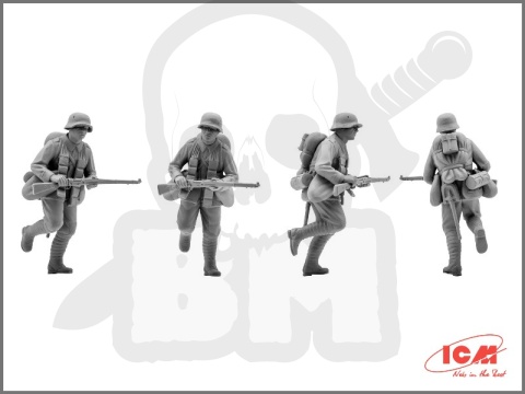 German Assault Troops (1917-1918) 4 figures 1:35