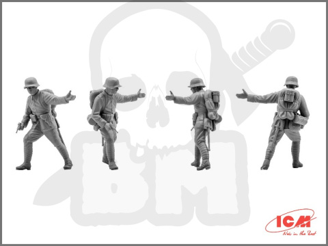German Assault Troops (1917-1918) 4 figures 1:35