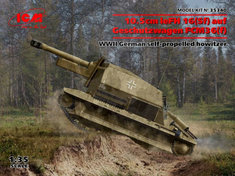 10.5cm leFH 16(Sf) auf Geschutzwagen FCM36 (f) 1:35