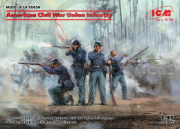 American Civil War Union Infantry 4 figures 1:35