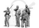 American Civil War Union Infantry 4 figures 1:35