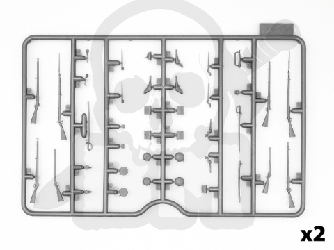 American Civil War Union Infantry 4 figures 1:35