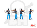 American Civil War Union Infantry 4 figures 1:35