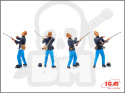 American Civil War Union Infantry 4 figures 1:35
