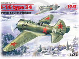 I-16 type 24 WWII Soviet Fighter 1:72